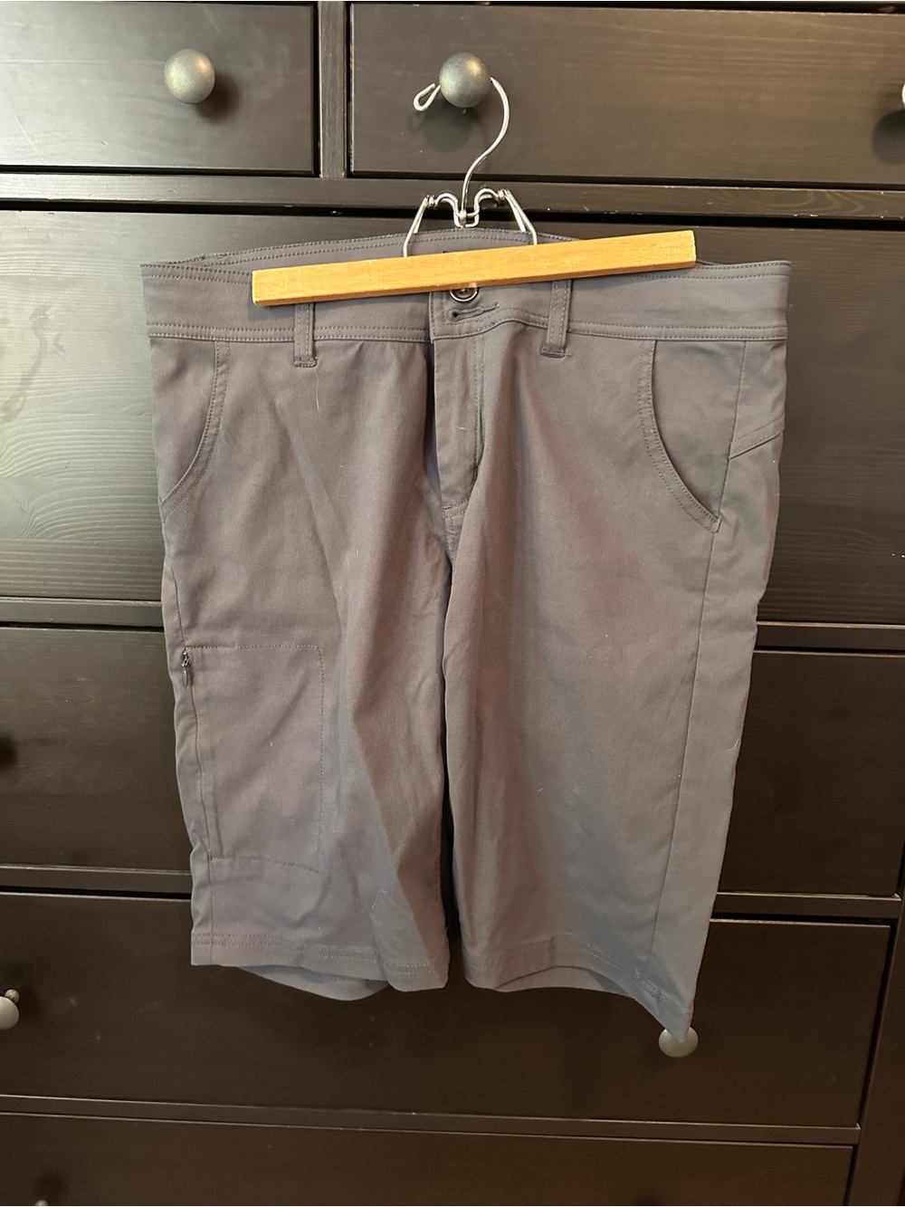 Prana Women's Gray Flat Front Shorts